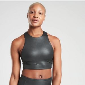 Shimmer bra crop top